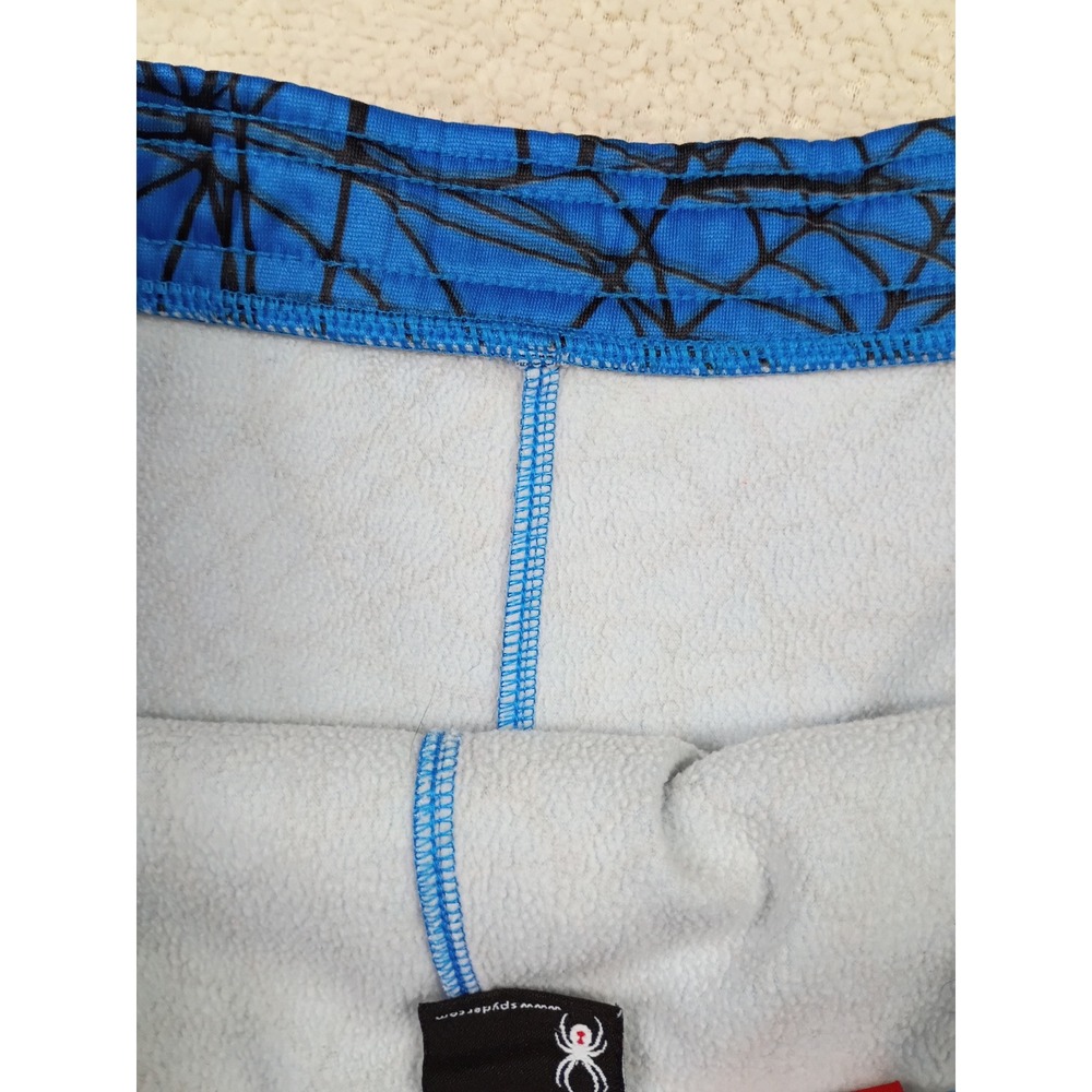 Spyder Marvel Spider-Man Pants Kids XL 18 Blue Good Web Print Fleece Athletic - Picture 12 of 13